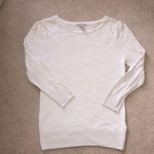 H&M white 3/4 sleeve